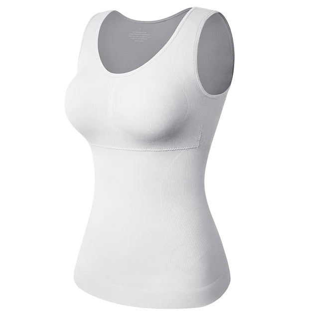 Shapewear for Plus Size Women Tummy Control Shapewear Built-in Bra Shaping Tank Tops Slimming Body Shaper Compression Underwear