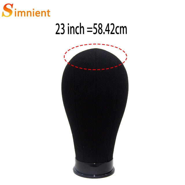 Training Mannequin Head Canvas Block Head Display Styling Mannequin Manikin Head WigTripod Stand Free Get T Pins Wig Install Kit