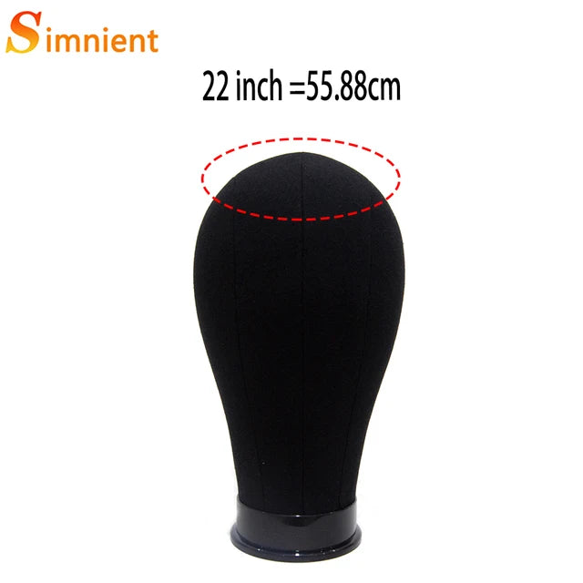 Training Mannequin Head Canvas Block Head Display Styling Mannequin Manikin Head WigTripod Stand Free Get T Pins Wig Install Kit