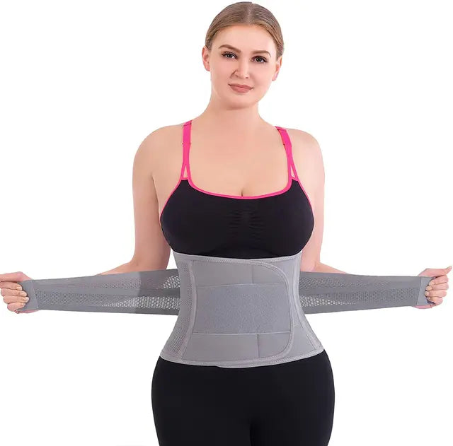 Waist Trainer Body Shaper Back Support Belt for Women and Men Slimming Tummy Control Strap Double Compression Corset