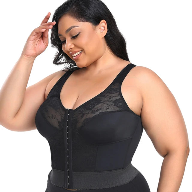 Women 3-in-1 Waist Trainer Shapewear Girdle Push Up Bra Underwear Slimming Corset Tank Top Posture Corrector Tummy Control Vest