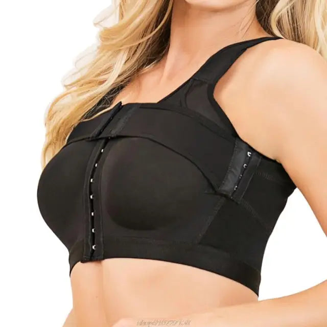 Women Corset Body Shaper Post Surgery Bra Adjustable Push Up Compression Back Support Posture Corrector Shapewear