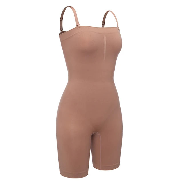 Women Strapless Shapewear Bodysuits Tummy Control Butt Lifter Body Shaper Waist Trainer Instantly Sculpt Your Body